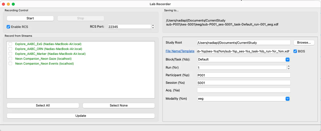 Lab Recorder
