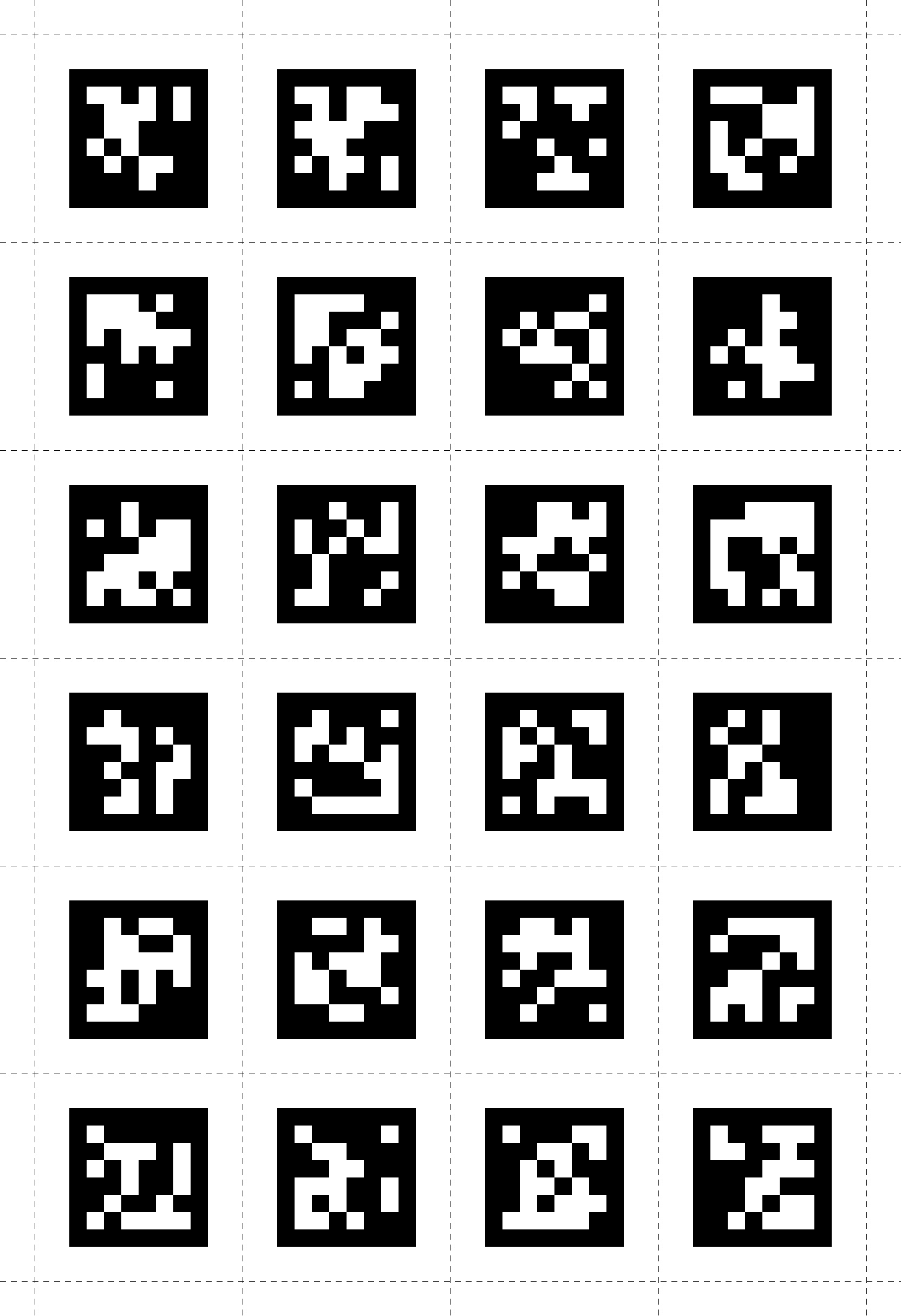 Apriltags 0 - 23