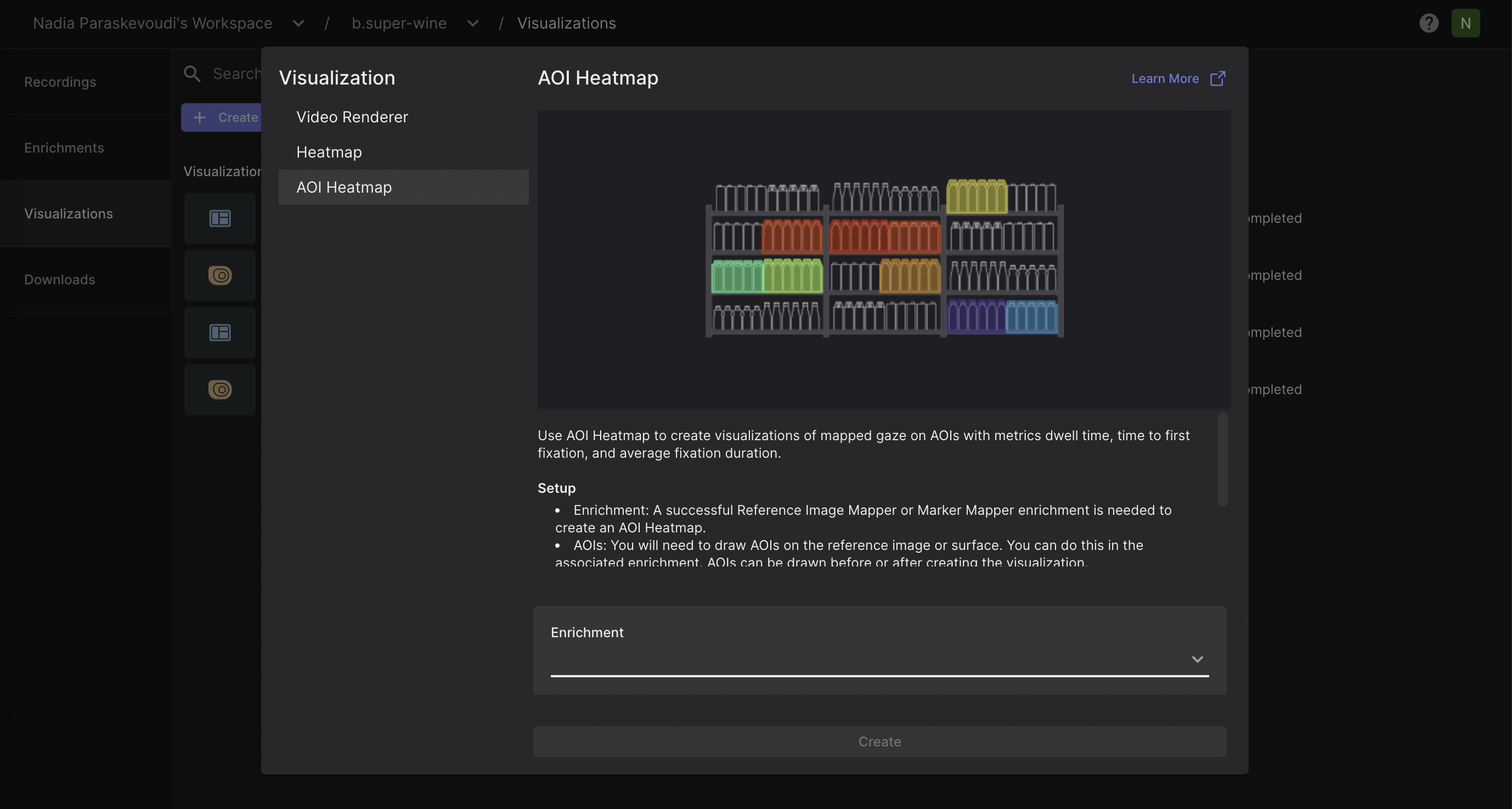 View AOI heatmap