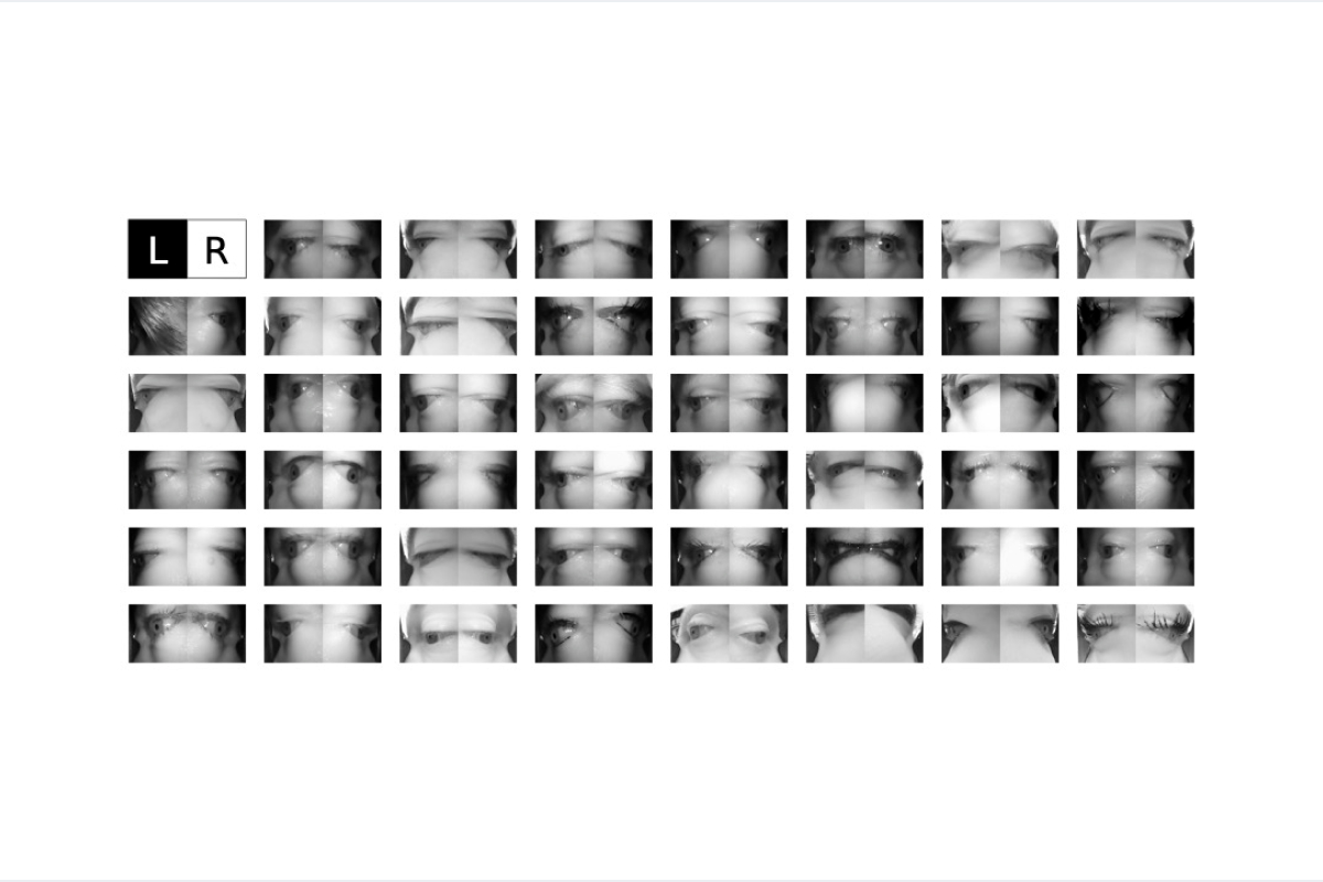 Example eye images