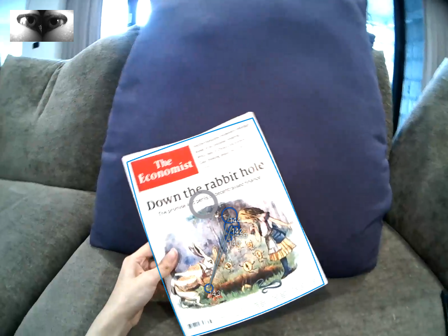 Auto Image Mapper scene video with bounding box showing localization of reference image