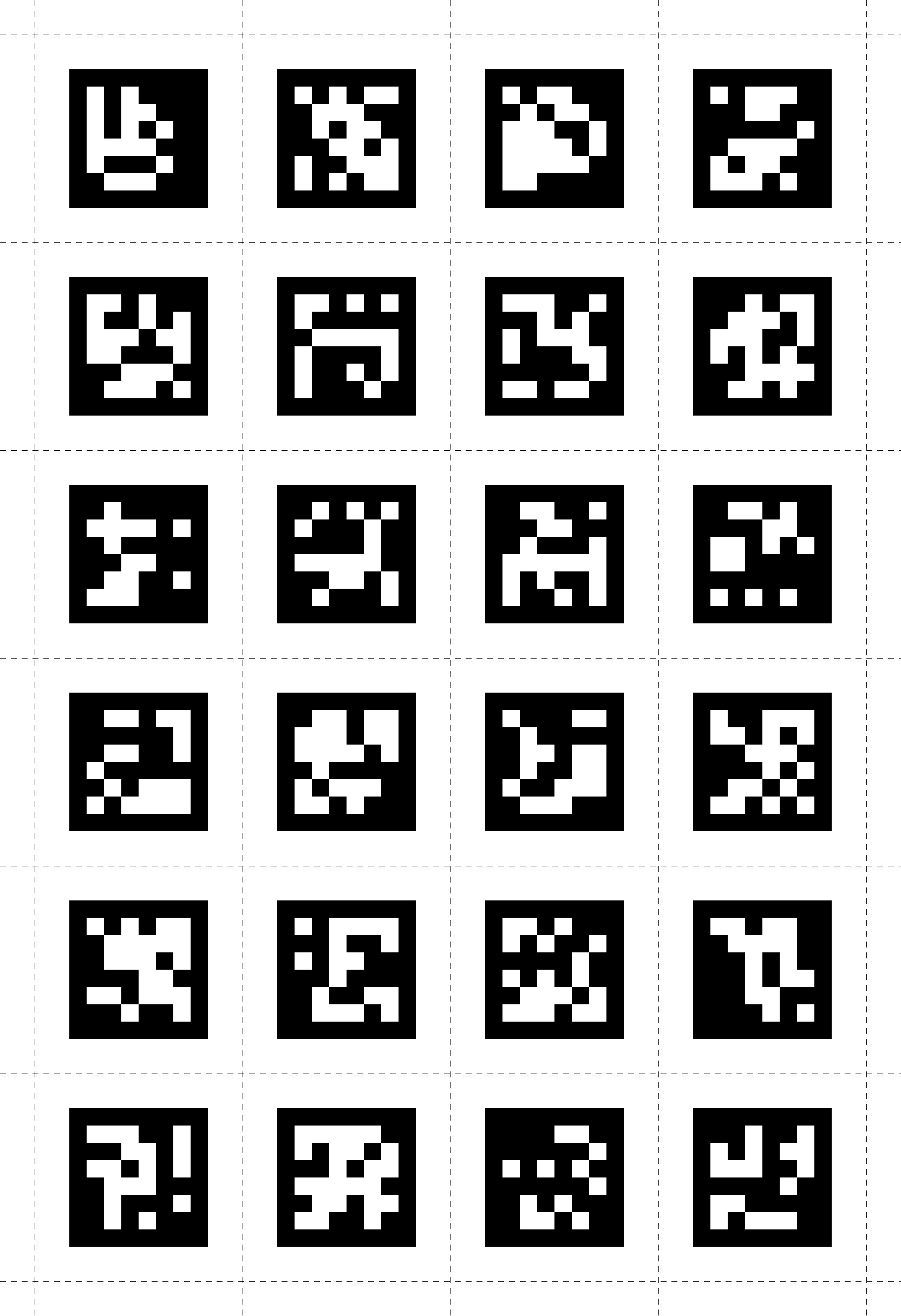 Apriltags 24 - 47